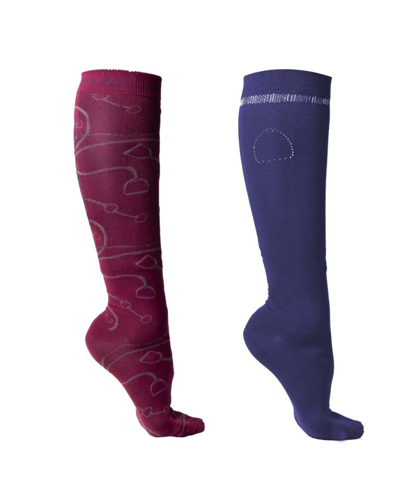 Chaussettes d'équitation collection (lot de 2)